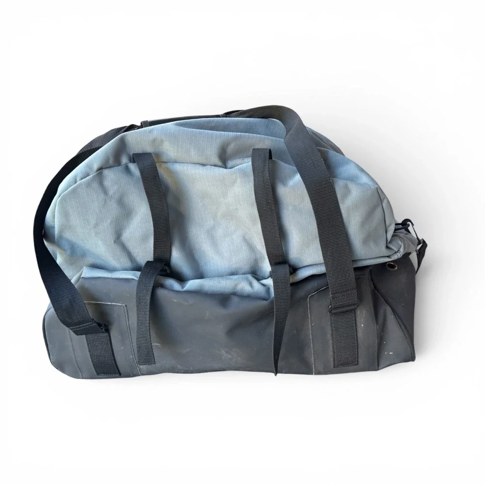 Outcast Sporting Gear Wader Bag Gray Black Fishing Duffel Wet Dry Storage Bag
